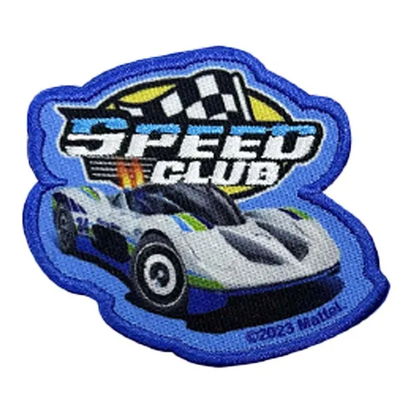 Strijkpatch hot wheels speedclub
