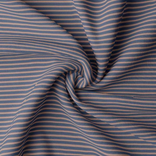 Streepjes indigo brown sugar jersey