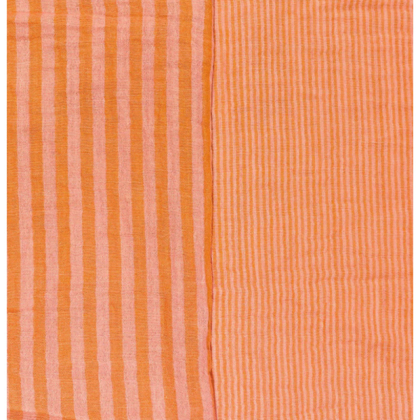 Hydrofiel yarn dyed strepen peach/tangerine
